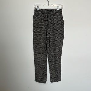 Print straight leg pants